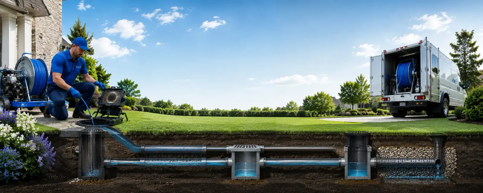 Outdoor drain cleaning information for Brookville, OH